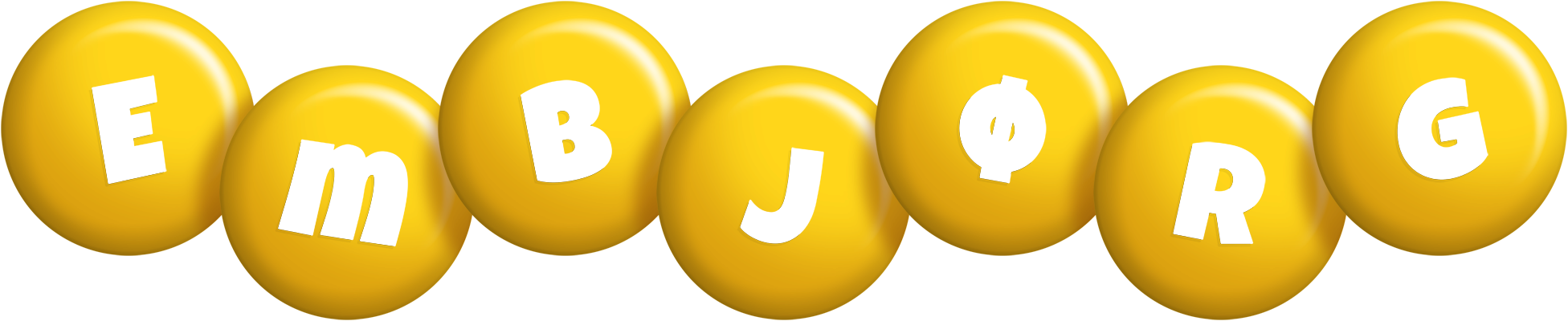 Embjørg candy-yellow logo