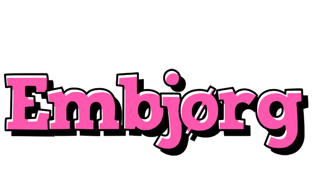 Embjørg girlish logo