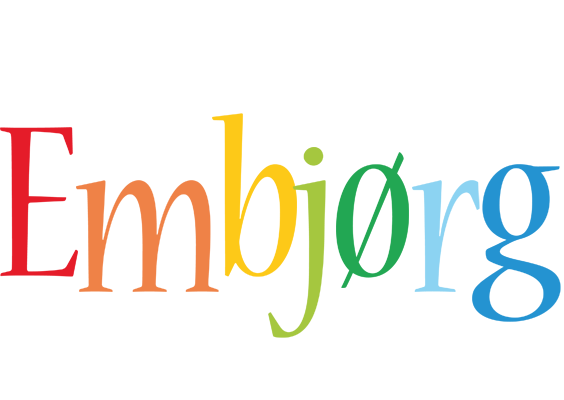 Embjørg birthday logo