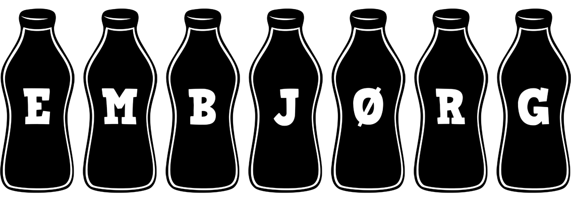 Embjørg bottle logo