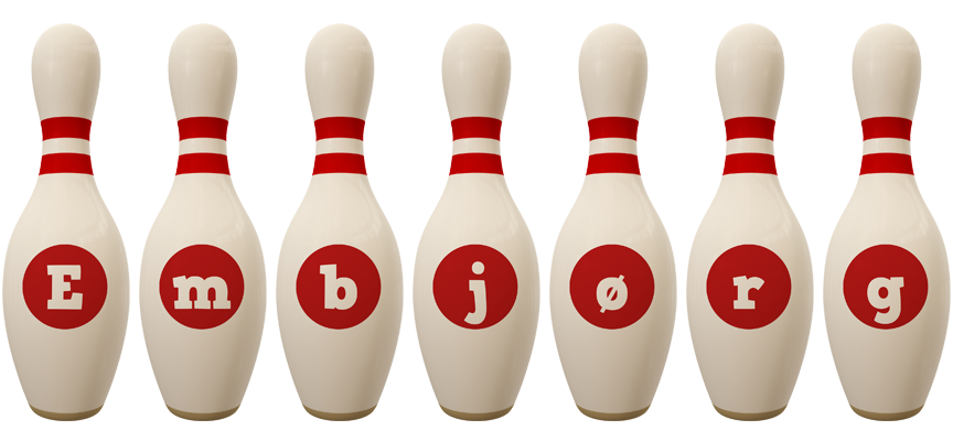 Embjørg bowling-pin logo