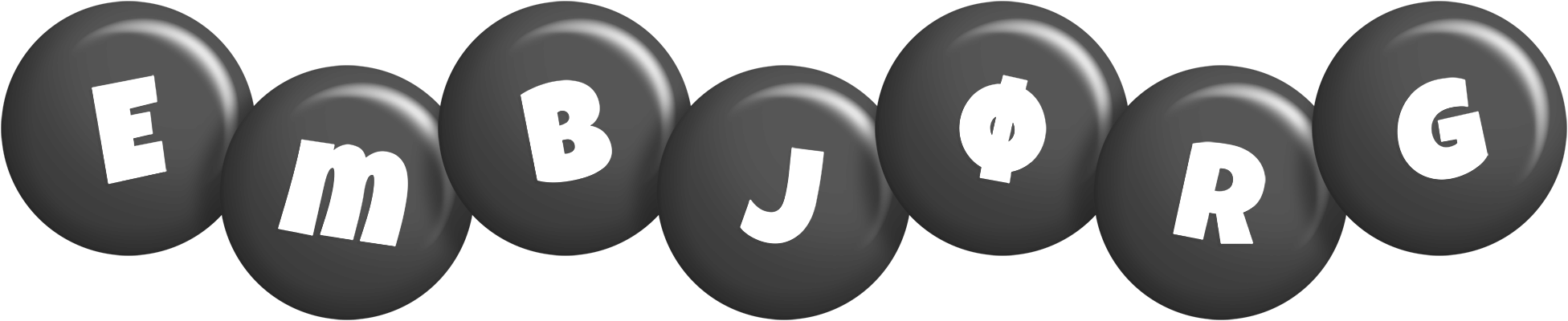 Embjørg candy-black logo