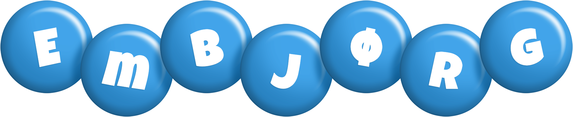 Embjørg candy-blue logo