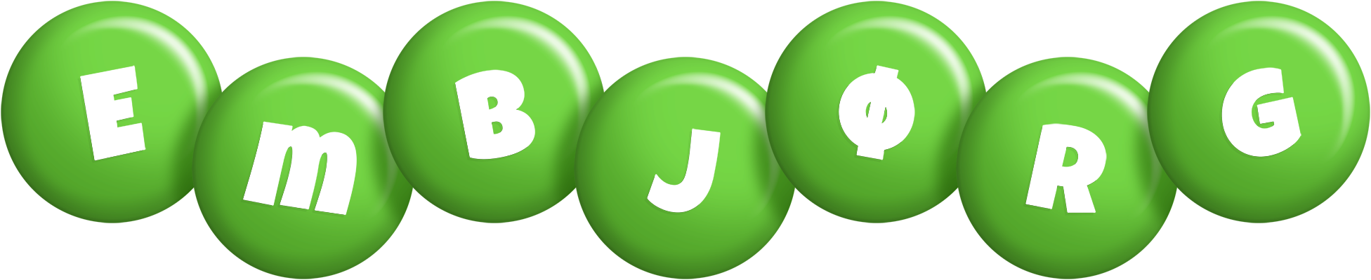 Embjørg candy-green logo