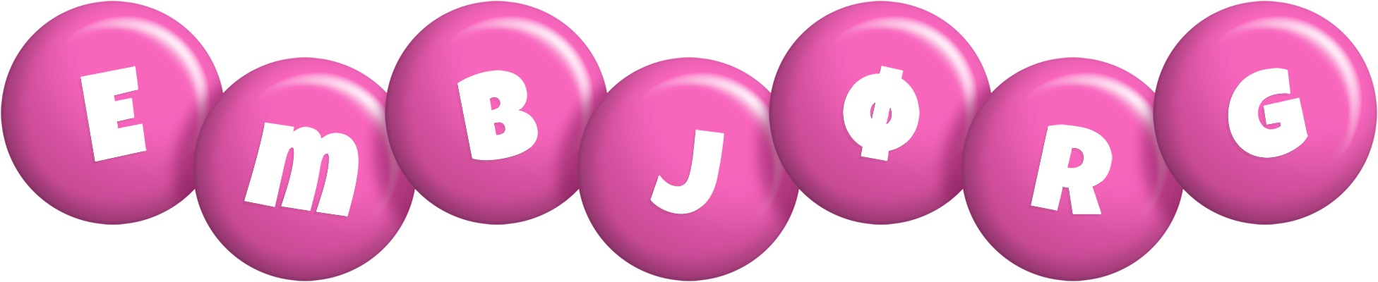 Embjørg candy-pink logo