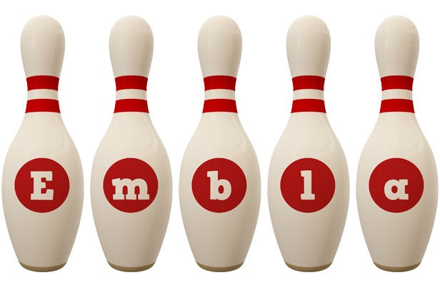 Embla bowling-pin logo