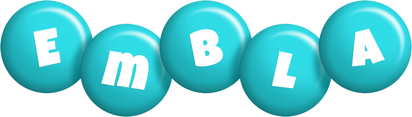 Embla candy-azur logo