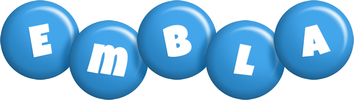 Embla candy-blue logo