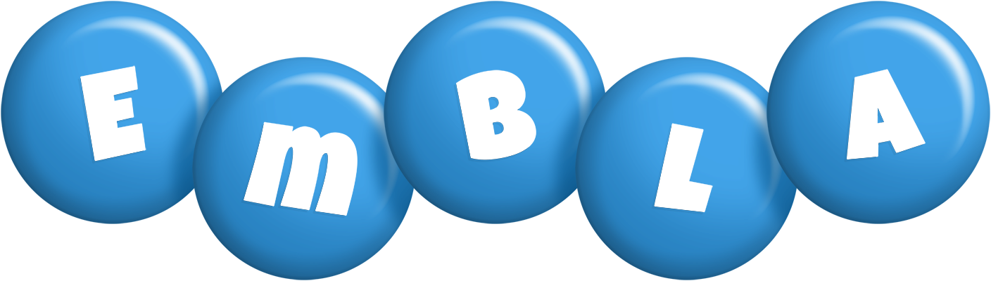 Embla candy-blue logo