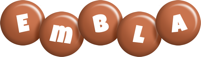 Embla candy-brown logo