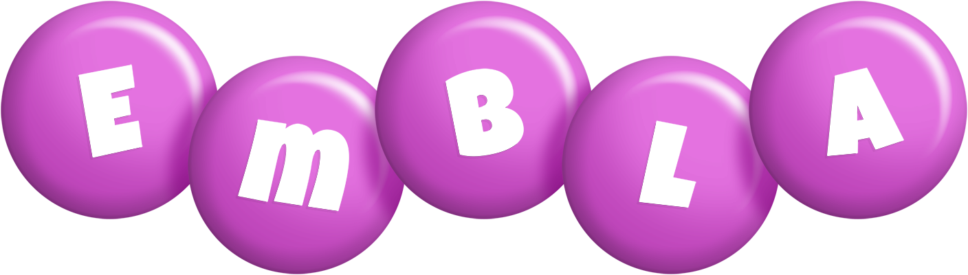 Embla candy-purple logo