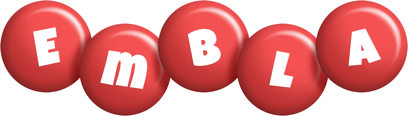 Embla candy-red logo