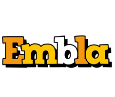 Embla cartoon logo