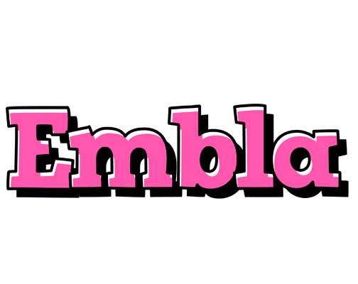 Embla girlish logo