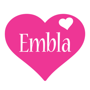 Embla love-heart logo