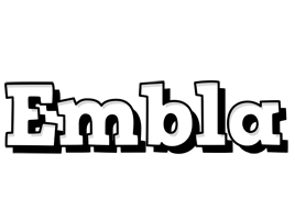 Embla snowing logo