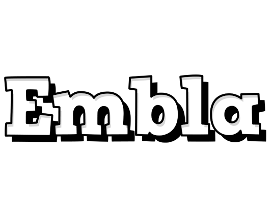 Embla snowing logo