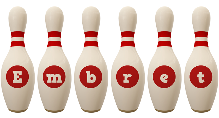 Embret bowling-pin logo