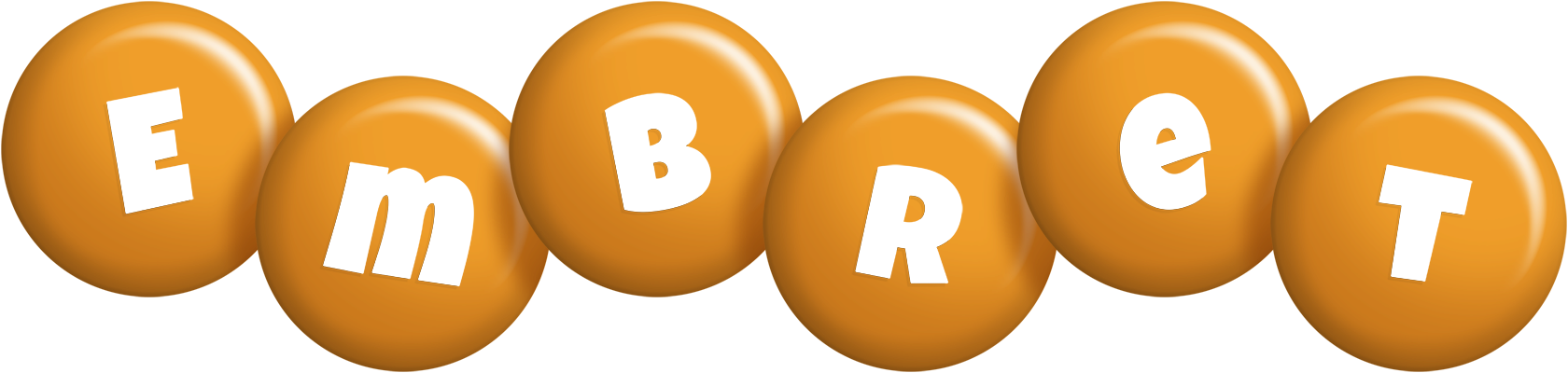 Embret candy-orange logo
