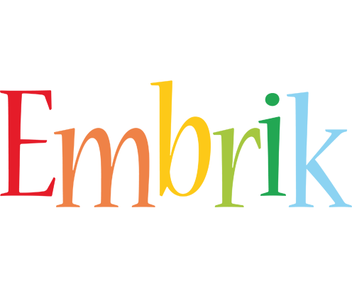 Embrik birthday logo