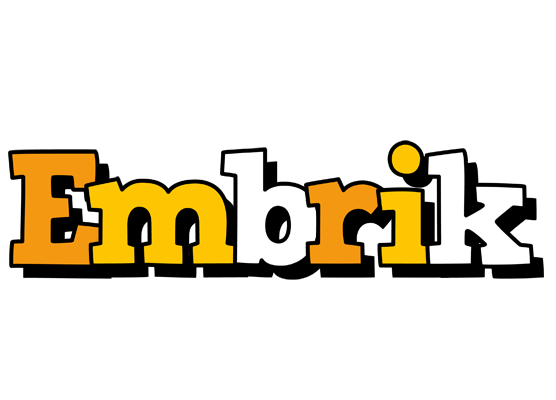 Embrik cartoon logo