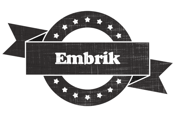 Embrik grunge logo