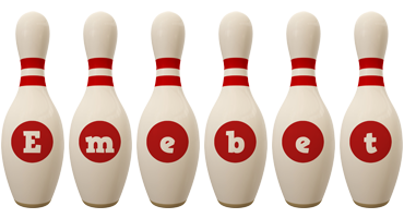 Emebet bowling-pin logo