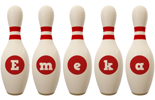 Emeka bowling-pin logo