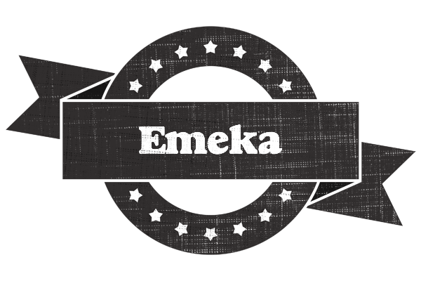 Emeka grunge logo