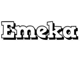 Emeka snowing logo