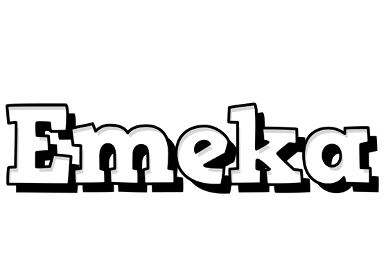 Emeka snowing logo