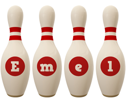 Emel bowling-pin logo