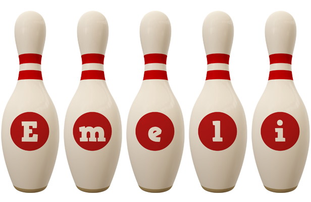 Emeli bowling-pin logo