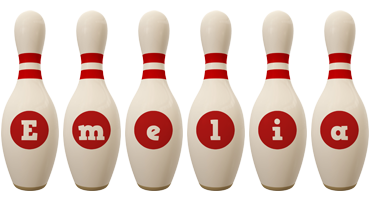 Emelia bowling-pin logo