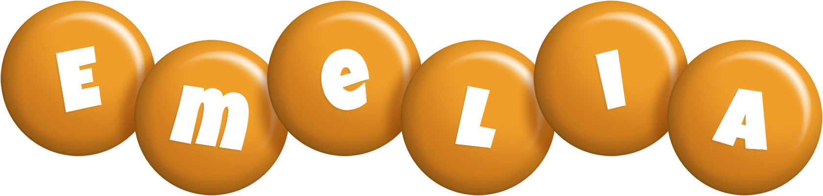 Emelia candy-orange logo