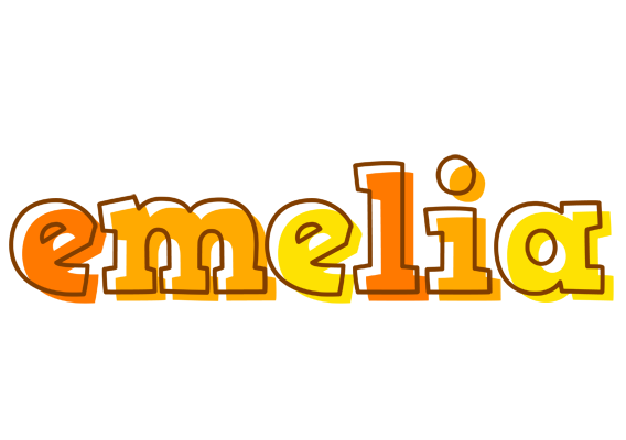 Emelia desert logo