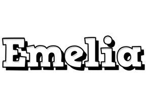 Emelia snowing logo