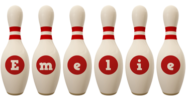 Emelie bowling-pin logo