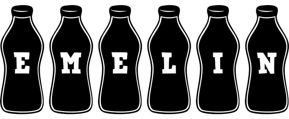 Emelin bottle logo