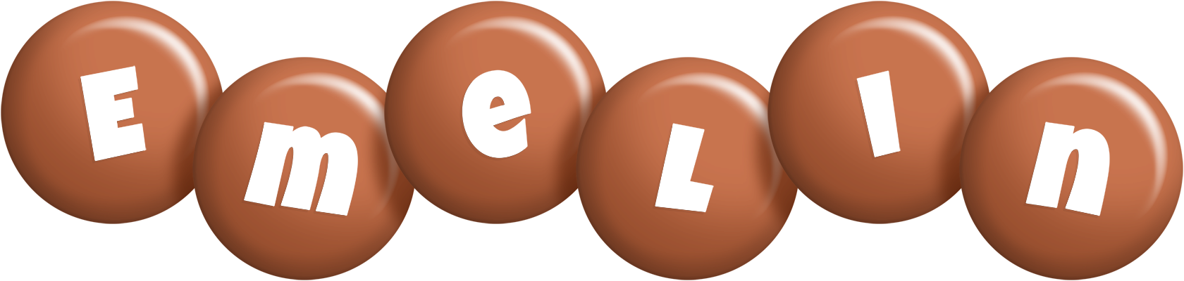 Emelin candy-brown logo