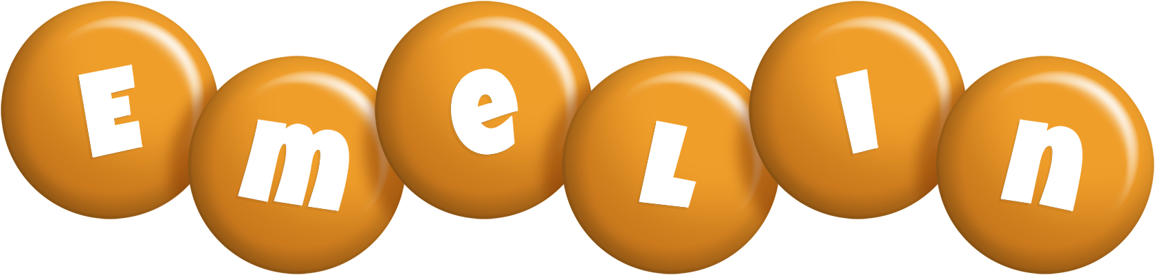Emelin candy-orange logo