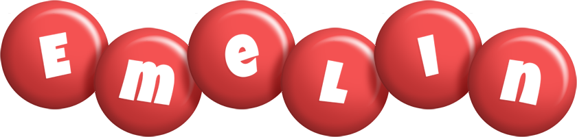 Emelin candy-red logo