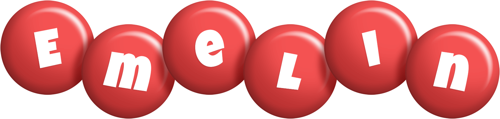 Emelin candy-red logo