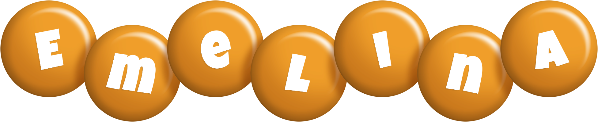 Emelina candy-orange logo