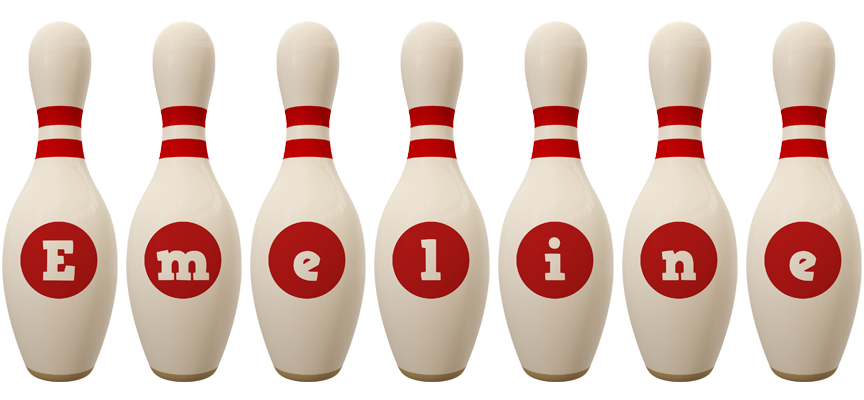 Emeline bowling-pin logo