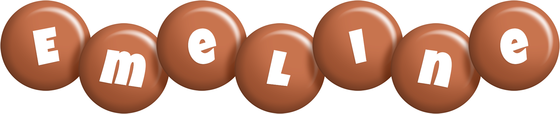 Emeline candy-brown logo