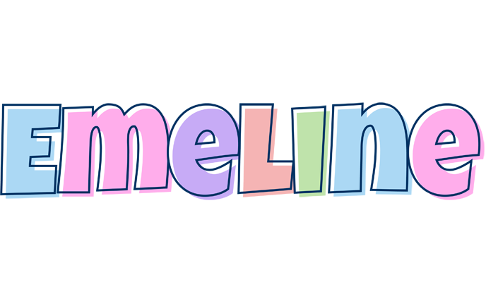 Emeline pastel logo