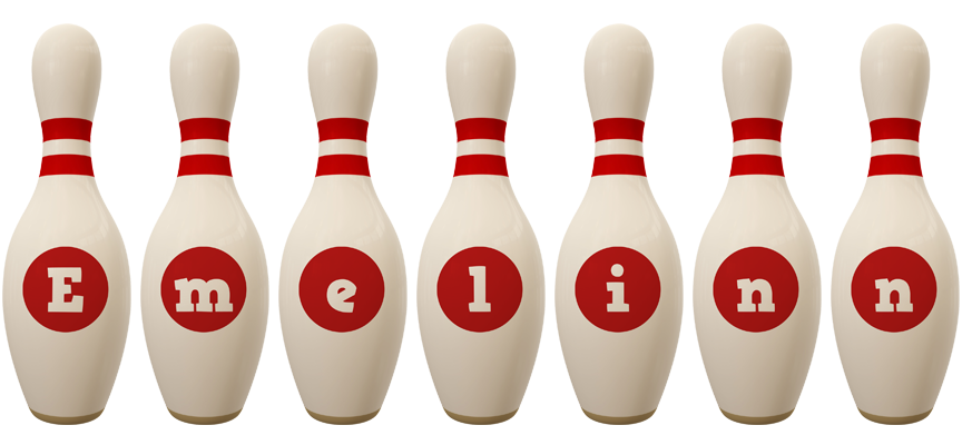Emelinn bowling-pin logo