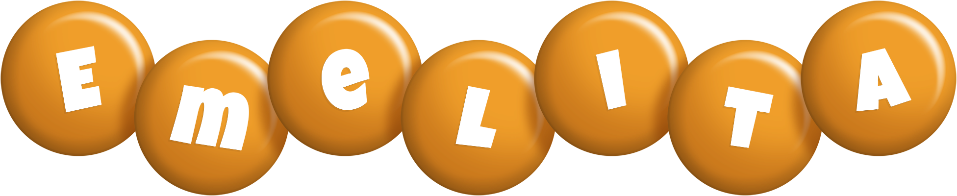 Emelita candy-orange logo