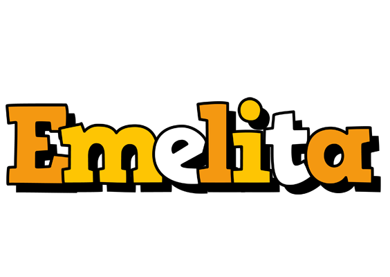 Emelita cartoon logo